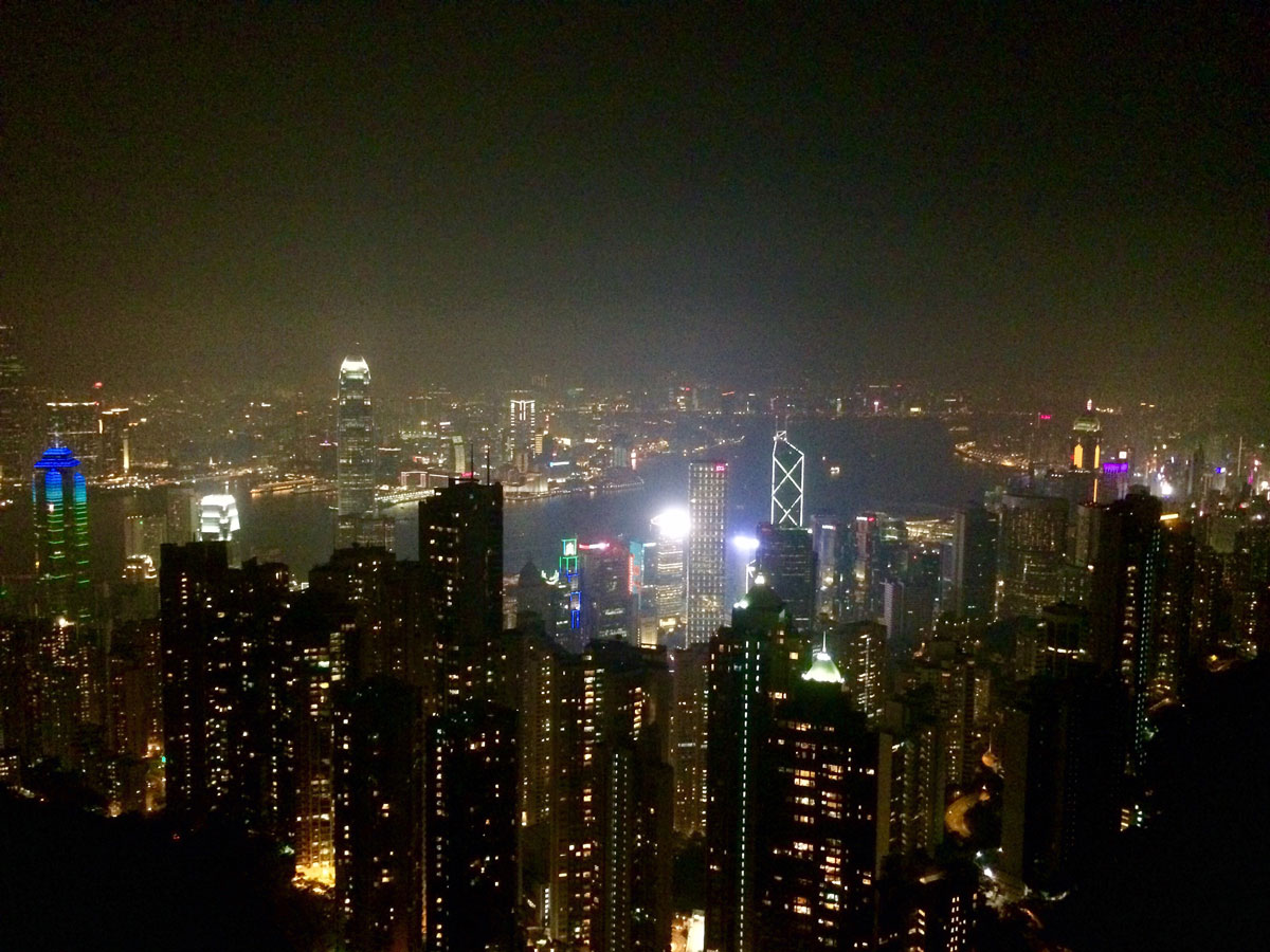 hong kong night view