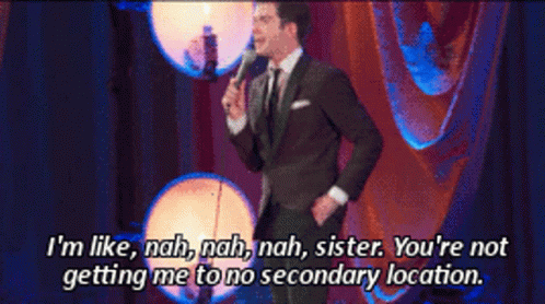 John Mulaney talking about secondary locations on his special The Comeback Kid