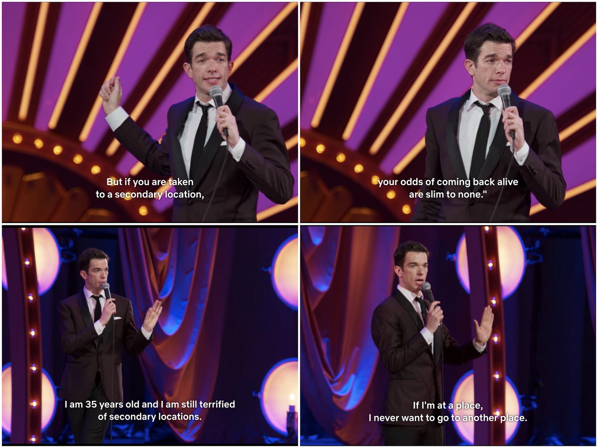 John Mulaney on secondary locations in The Comeback Kid