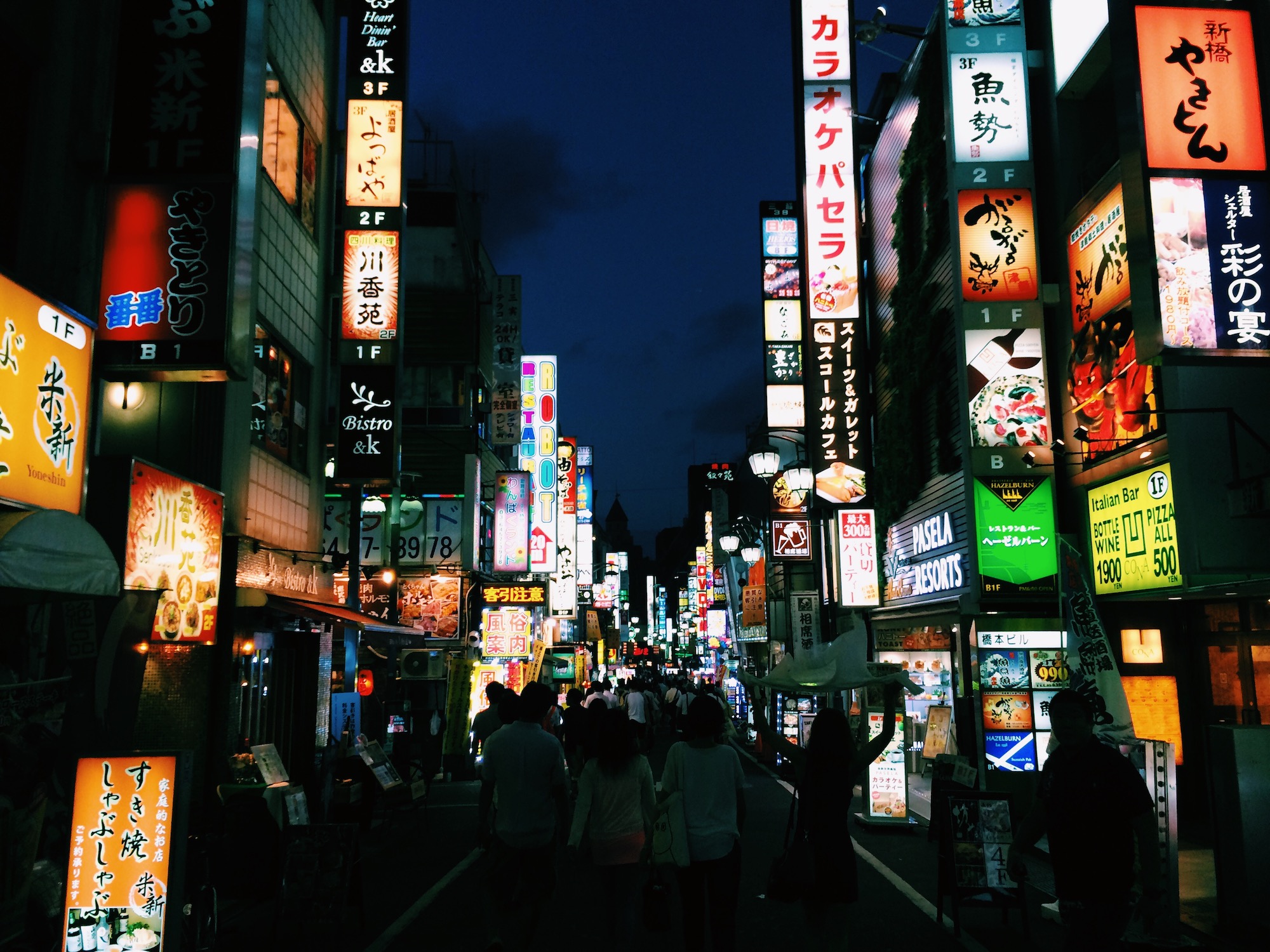 neon signs in Shinjuku