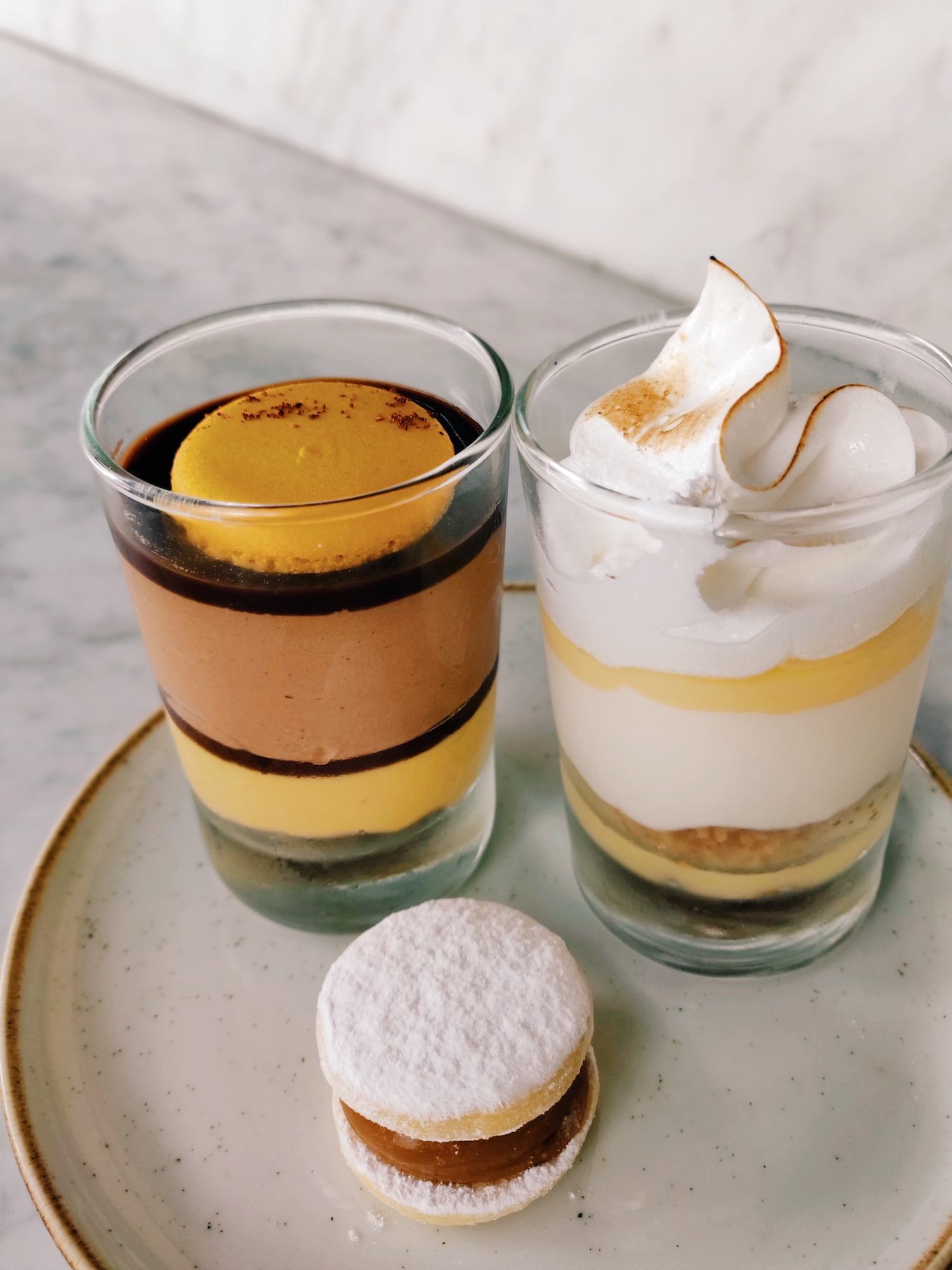 desserts in cups