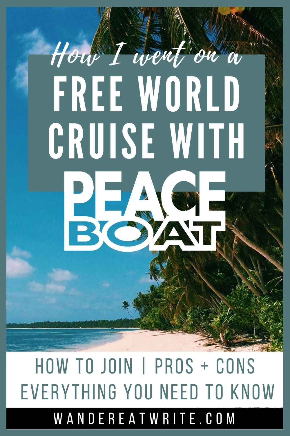 How I cruised around the world for free with Peace Boat