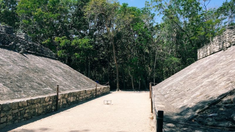 Mayan ball court inside the Coba Ruins