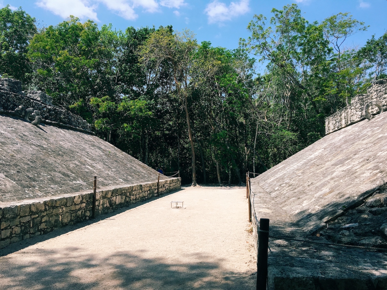 Mayan ball court inside the Coba Ruins