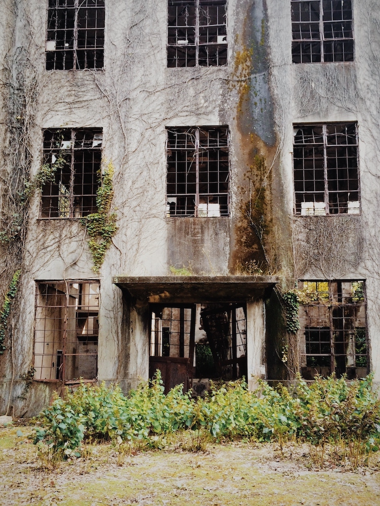 Abandoned building and remains of a poisonous gas factory on Okunoshima in Japan