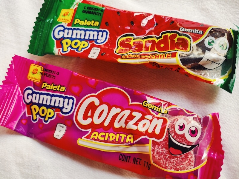 De la Rosa Gummy pops Sandia and corazon