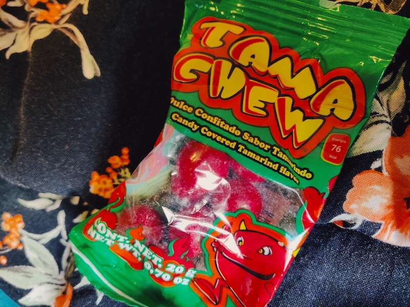 Mexican tamarind flavored candy tama chew