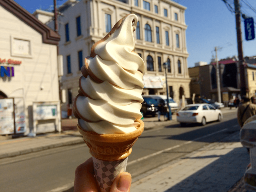 soft cream in Sakaimachi, Otaru