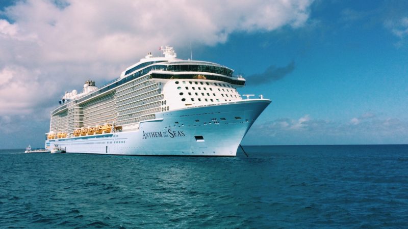 Anthem of the Seas docked in Cococay, Bahamas