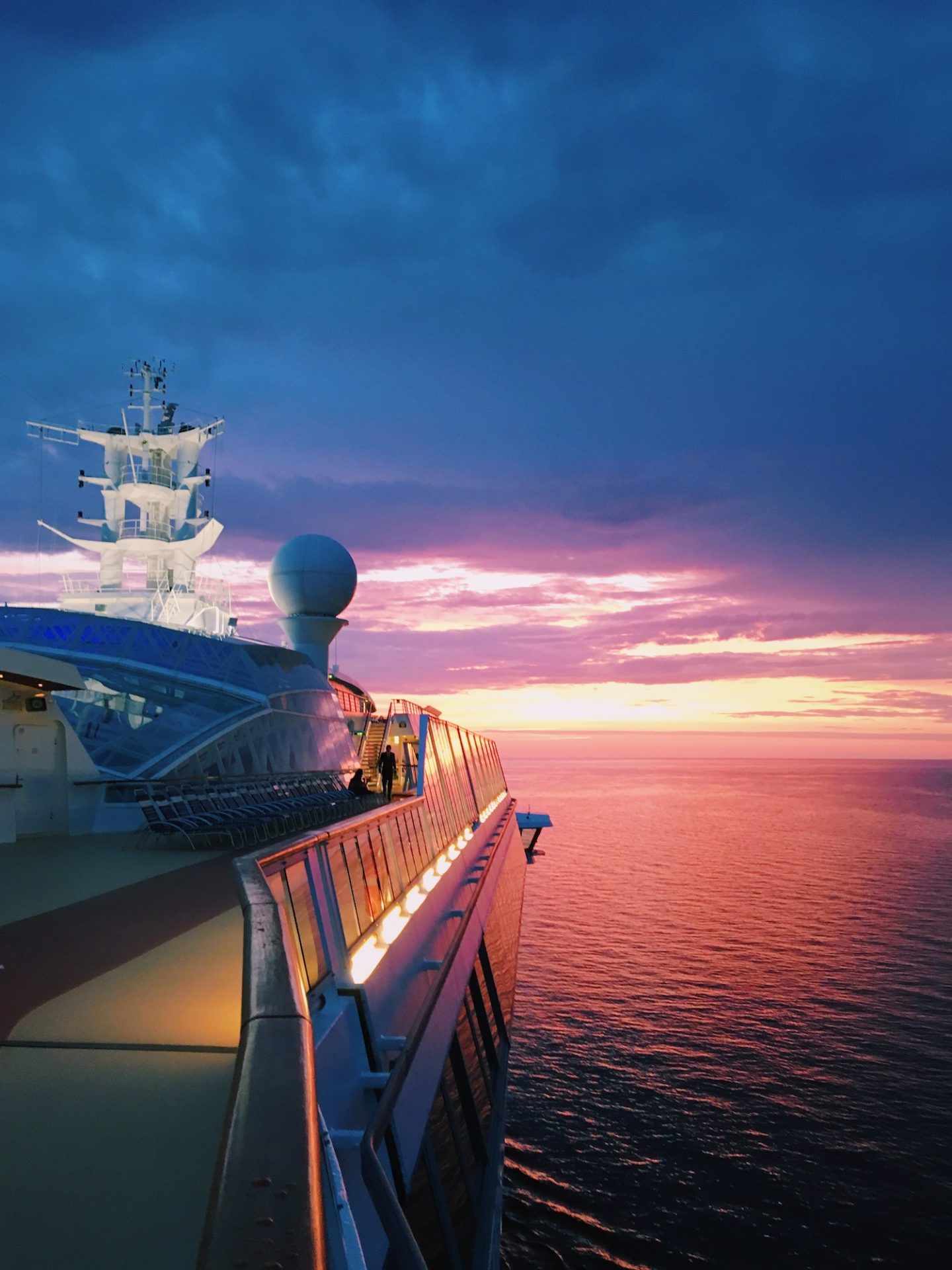 Sunset from Royal Caribbean's Serenade of the Seas