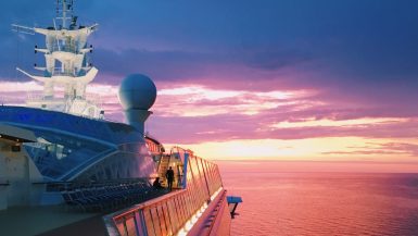 Sunset from Royal Caribbean's Serenade of the Seas
