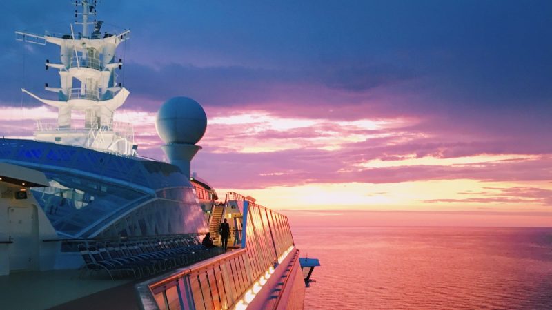 Sunset from Royal Caribbean's Serenade of the Seas