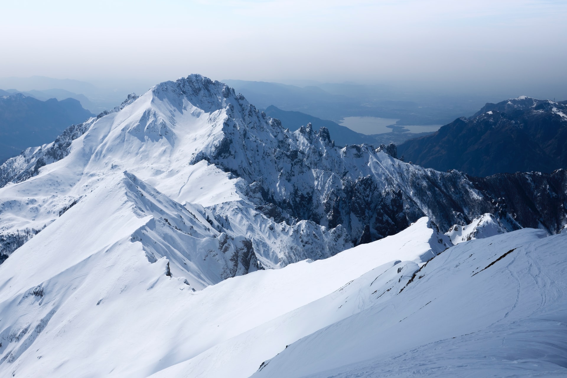 snowy mountains