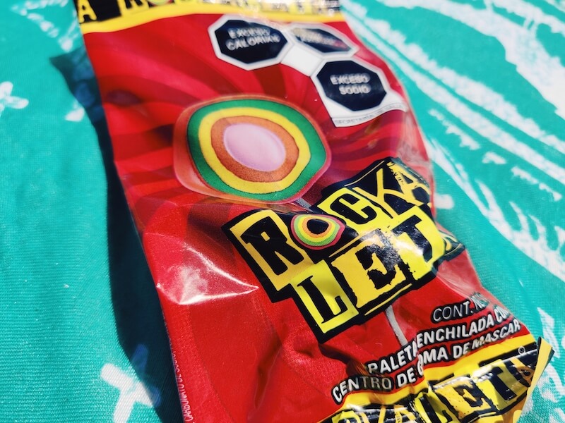 Mexican layered lollipop rockaleta