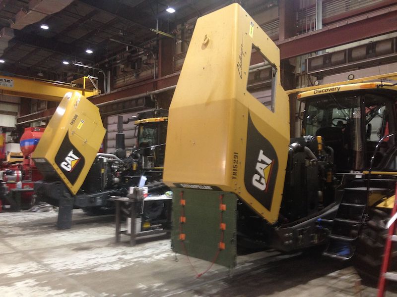 large construction vehicles in antarctica